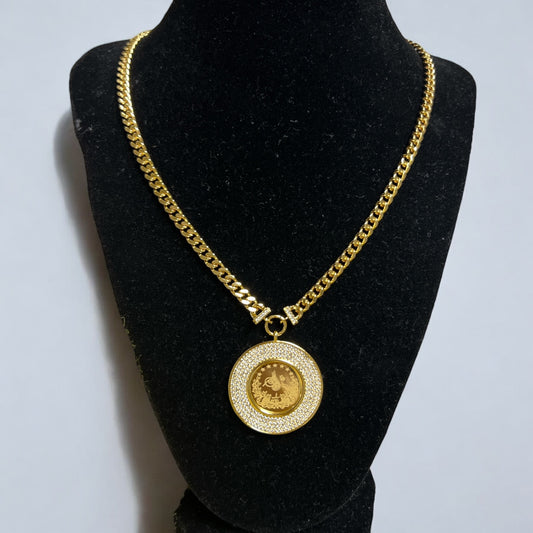 Beit Hanoun 24k Gold Plated Zircon Luxury Necklace