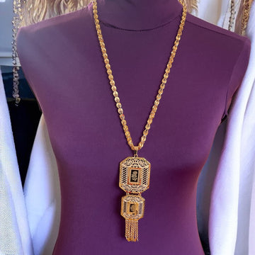 Bir zit necklace Pleated Gold