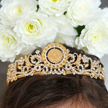 Noor one coin Gold princess tiara