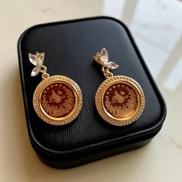 Hiribya Butterfly coins earrings