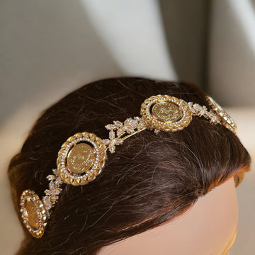 Betlaham II five coins gold headband