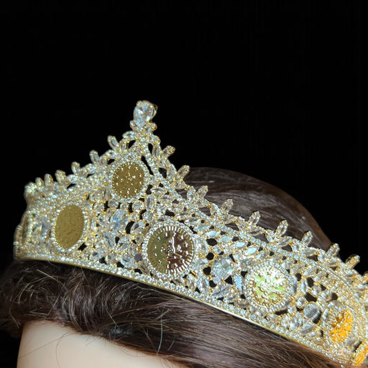 Malha mini coins Gold and crystal crown