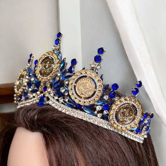Dheisheh II Blue and Gold crown