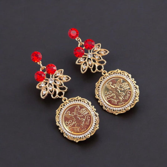 Baqa al-Gharbiya II 50 Pesos earrings