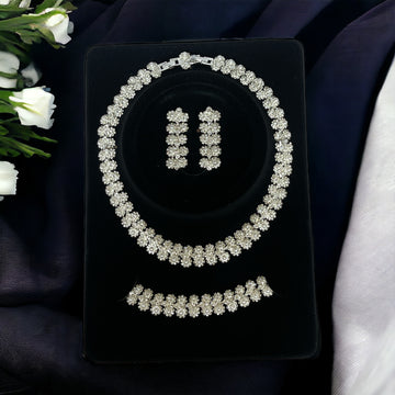 Turmusaya Pearls and silver bridal set