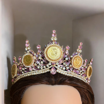 Dheisheh five coins purple crown