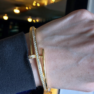 Kufeirit pleated gold bracelet