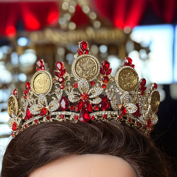Deir Dibwan red and gold crown