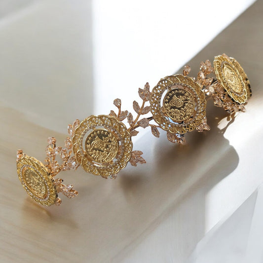 Betlaham five coins gold headband