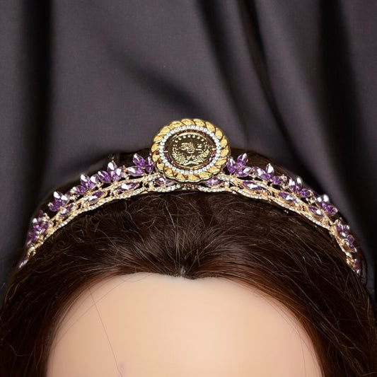 Dayr Tarif II Purple and Gold crown.
