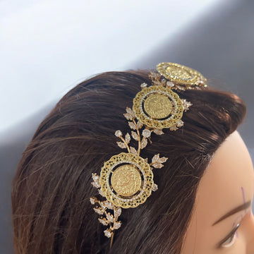Betlaham five coins gold headband