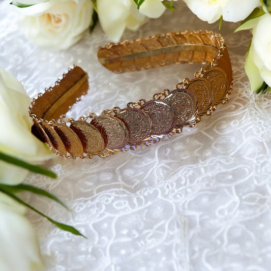 Salamah stacked coins headband