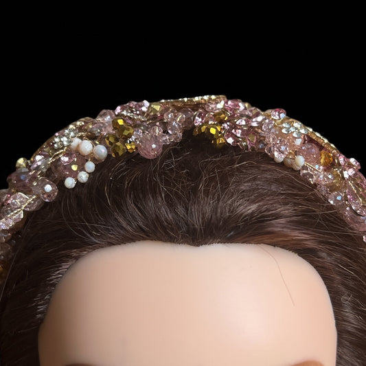 Ammuriya II pink/purple five coins headpiece
