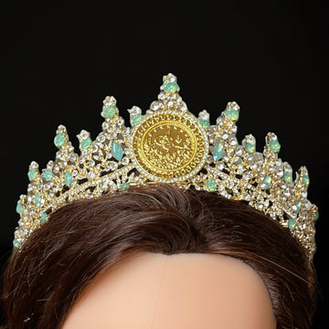 Arura Aqua and Gold crown
