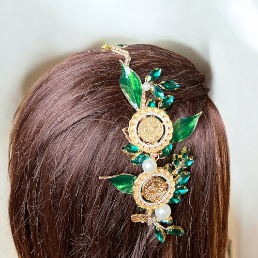 Al-Satariyya Green-Gold headband