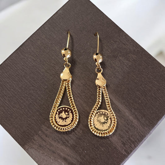 Lifta II gold plated earrings