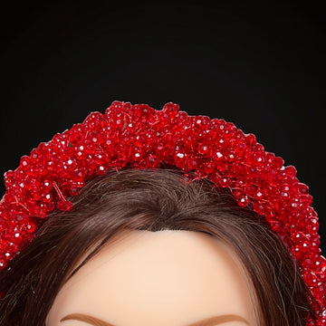 Aqqaba Red crystal headpiece