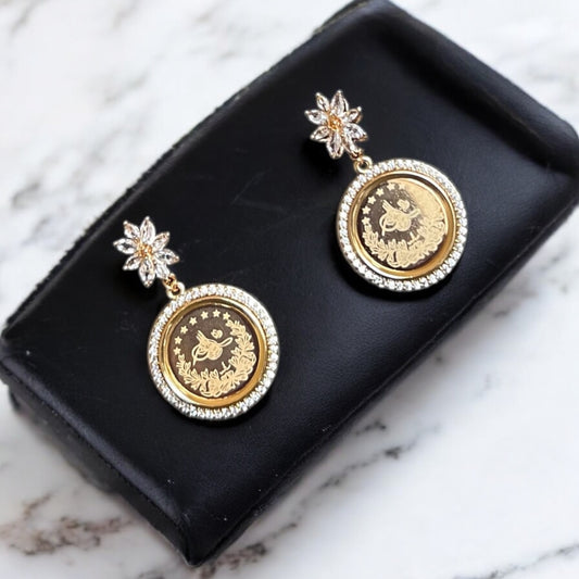 Ramallah II coin earrings