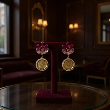 Dayr Aban Pink earrings