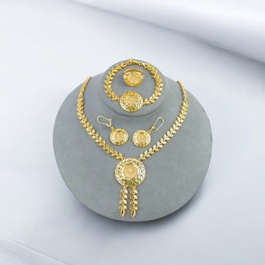 Tubas II 21k Pleated Gold 4Pcs set