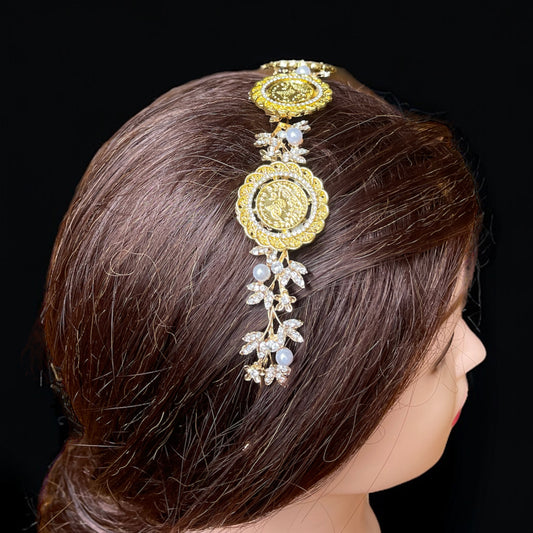 Yallo Pearls and coins headband