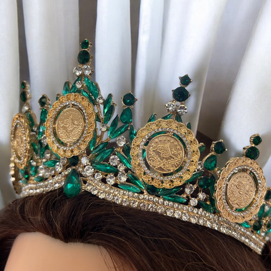 Dheisheh II Green and Gold crown