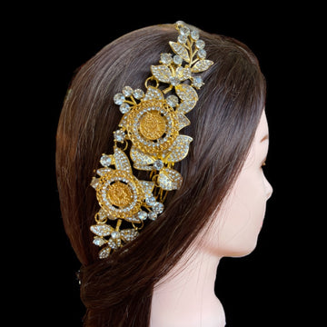 Jericho Two Coins Golden Hair Comb Top-High Quality Fashion Hair Comb.