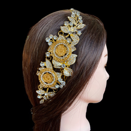Jericho Two Coins Golden Hair Comb Top-High Quality Fashion Hair Comb.
