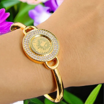 Yarmouk 18K pleated bracelet