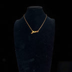 Patience ( صبر ) 18k Pleated necklace