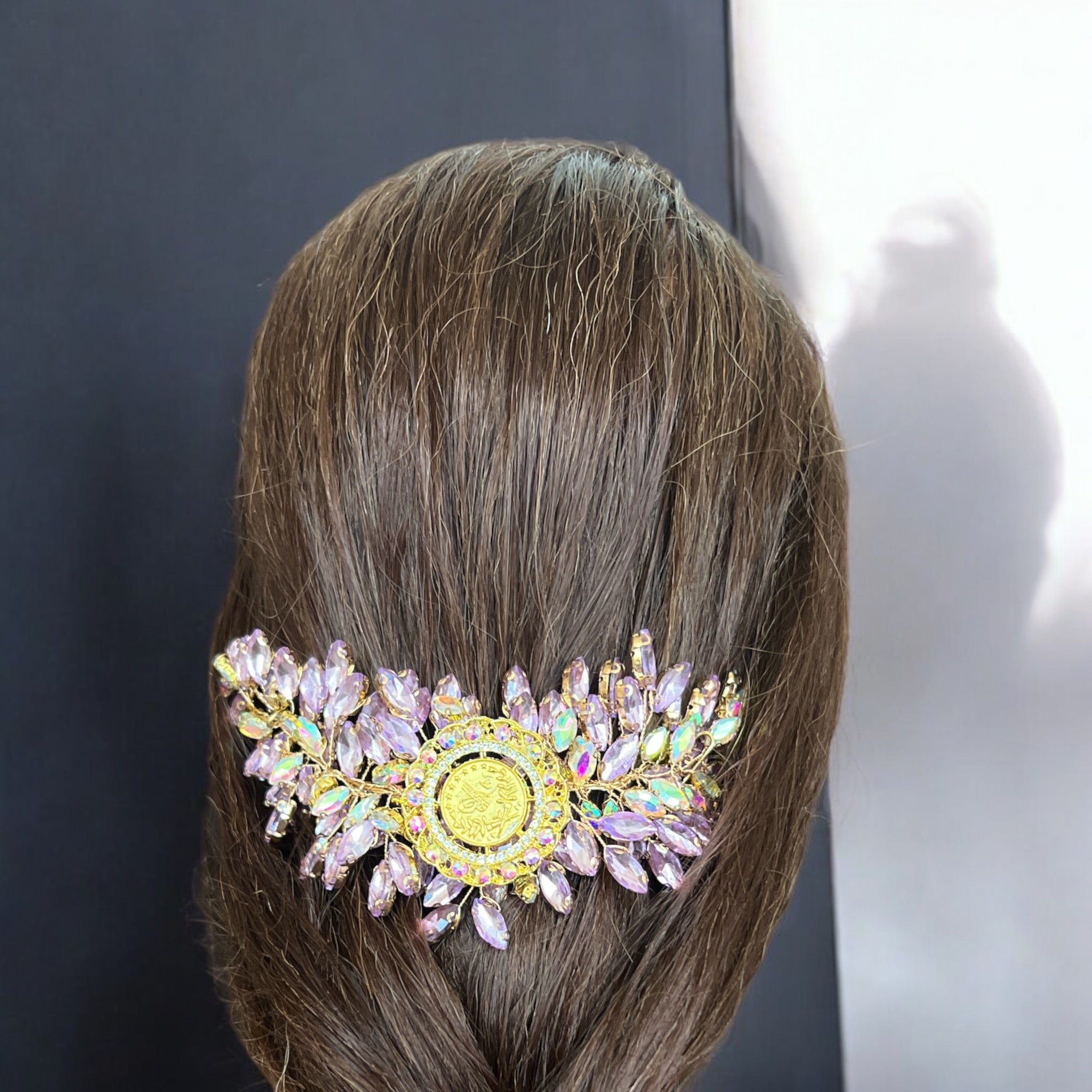 Rujeib light Purple with big coin headpiece