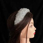 Sanniriya zircon stones and crystal beads headpiece