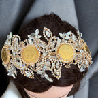 Qalunya four coins crystal headpiece