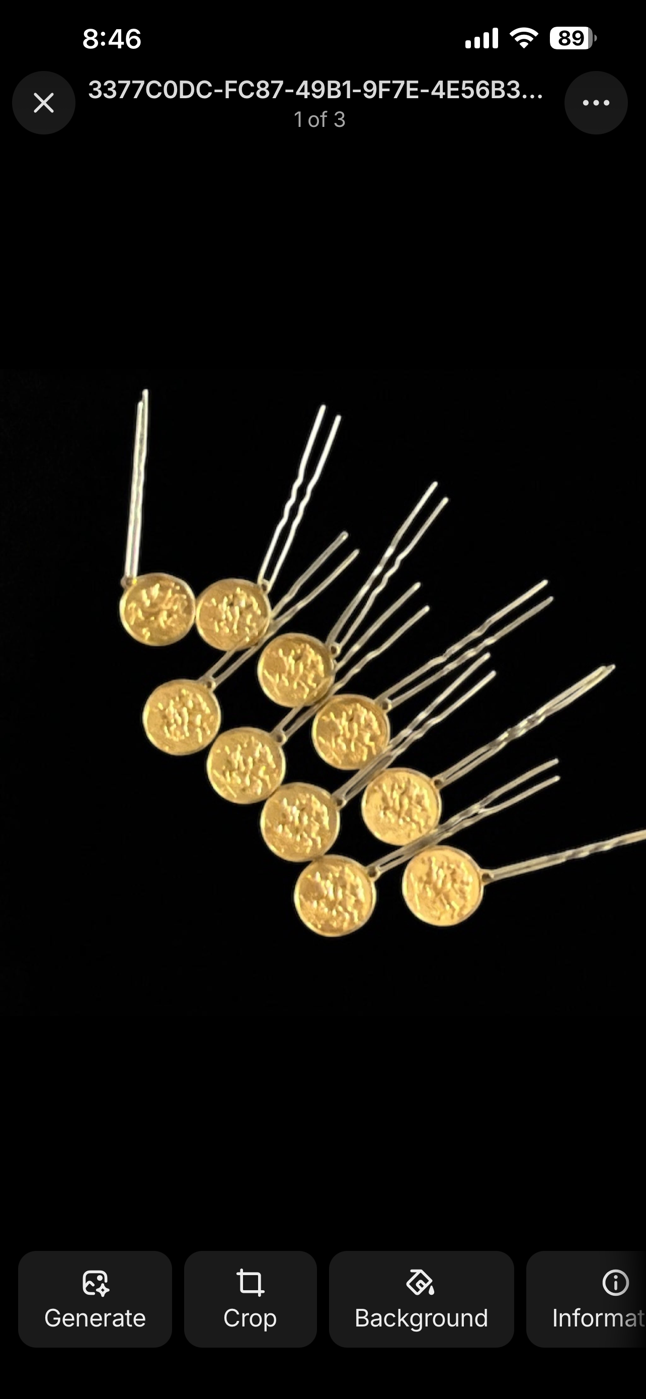 Ten coins poppy pins