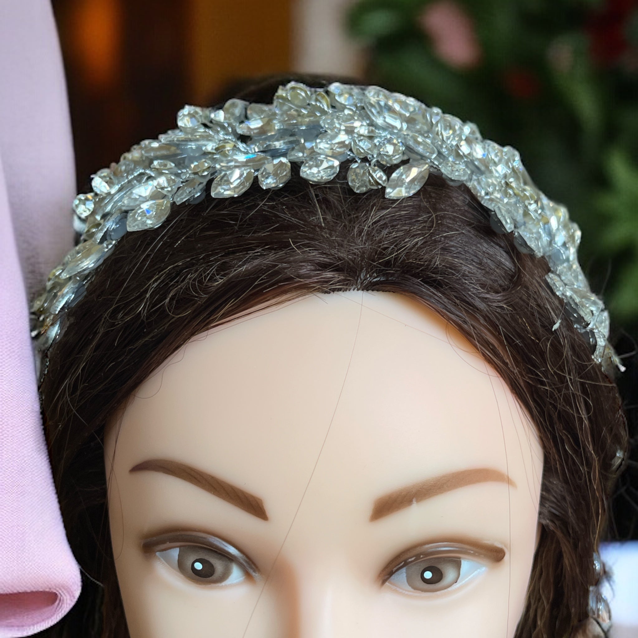 Dayr Nidham crystal silver headpiece