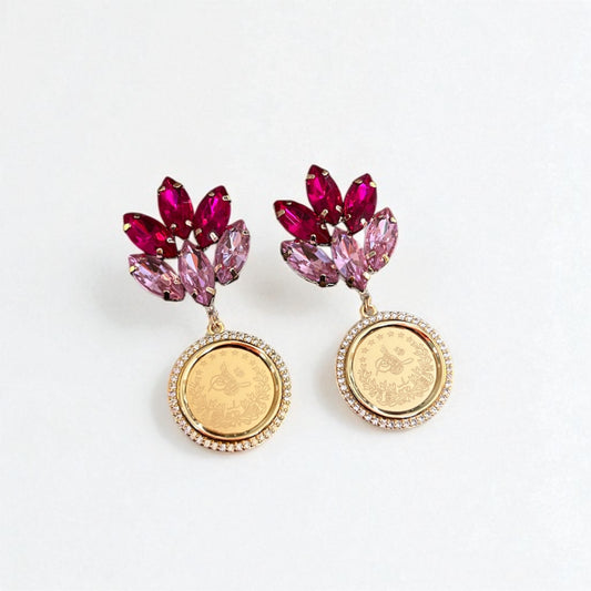Dayr Aban Pink earrings