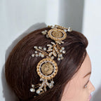 Tayyiba five coins Pearls headpiece
