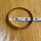 Kufeirit pleated gold bracelet