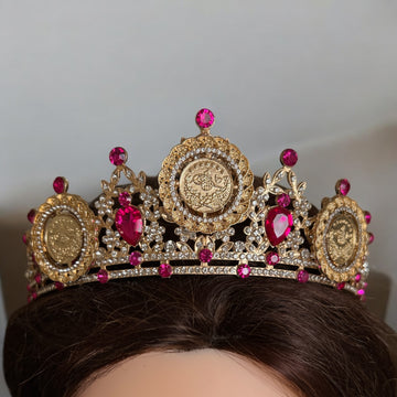 Akka lll hot pink three coins crown