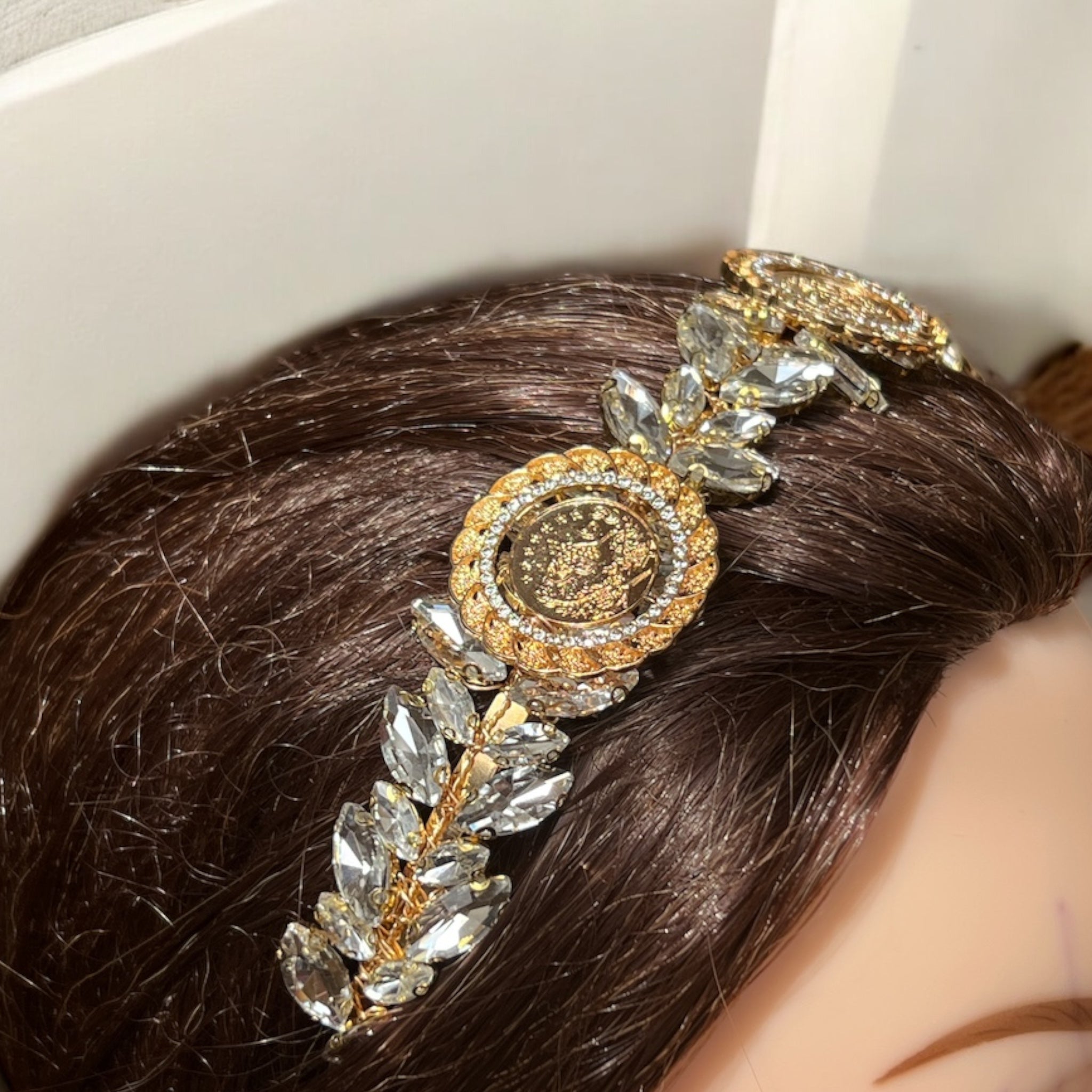 Dayr Tarif II Gold three coin headband