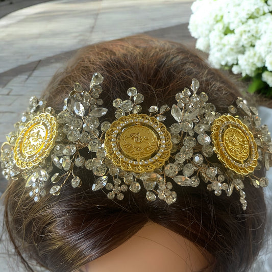 Bit Rema crystal three coins headpiece