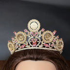 Nabi Ilyas II soft pink five coins crown