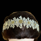 Bayt 'Itab luxury crystal coins headpiece