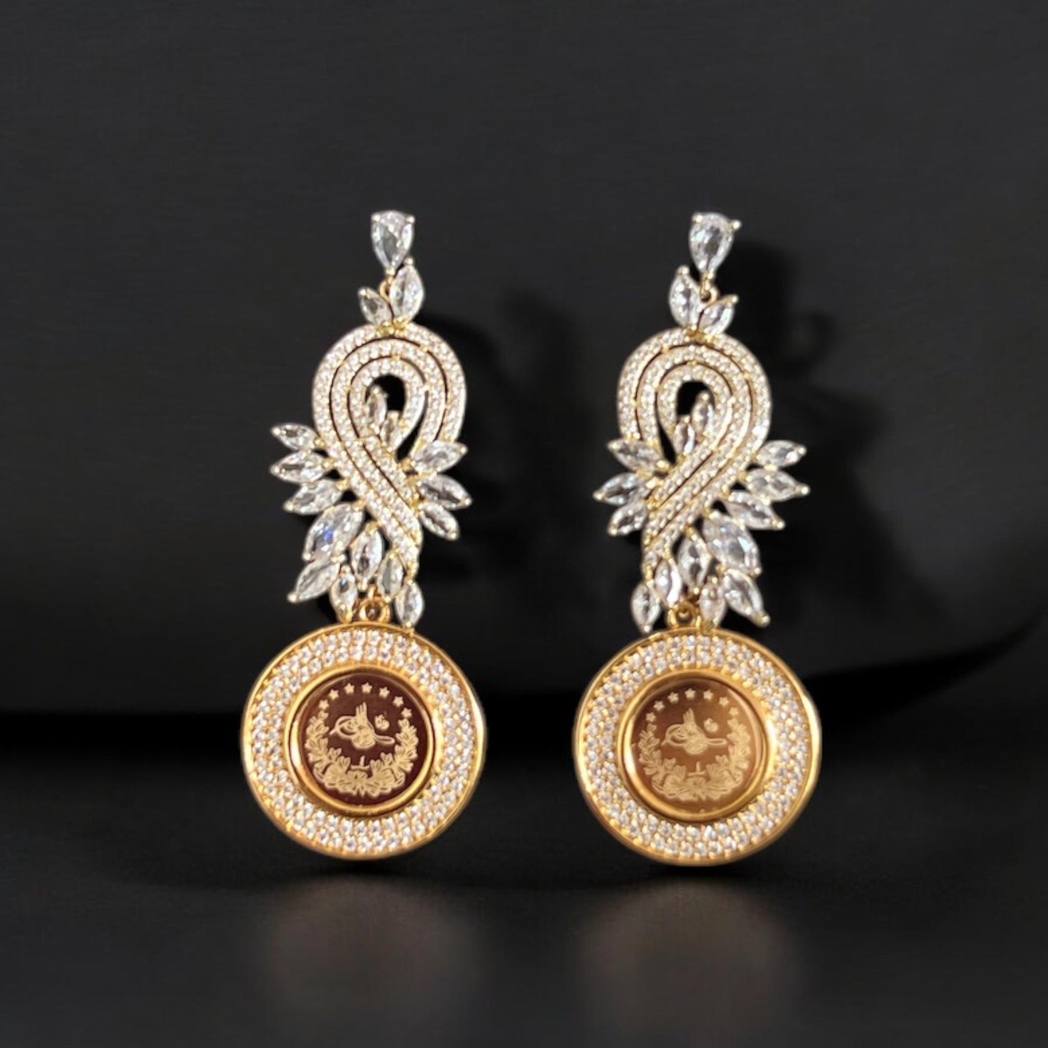 Al-Khadr Gold coin earrings