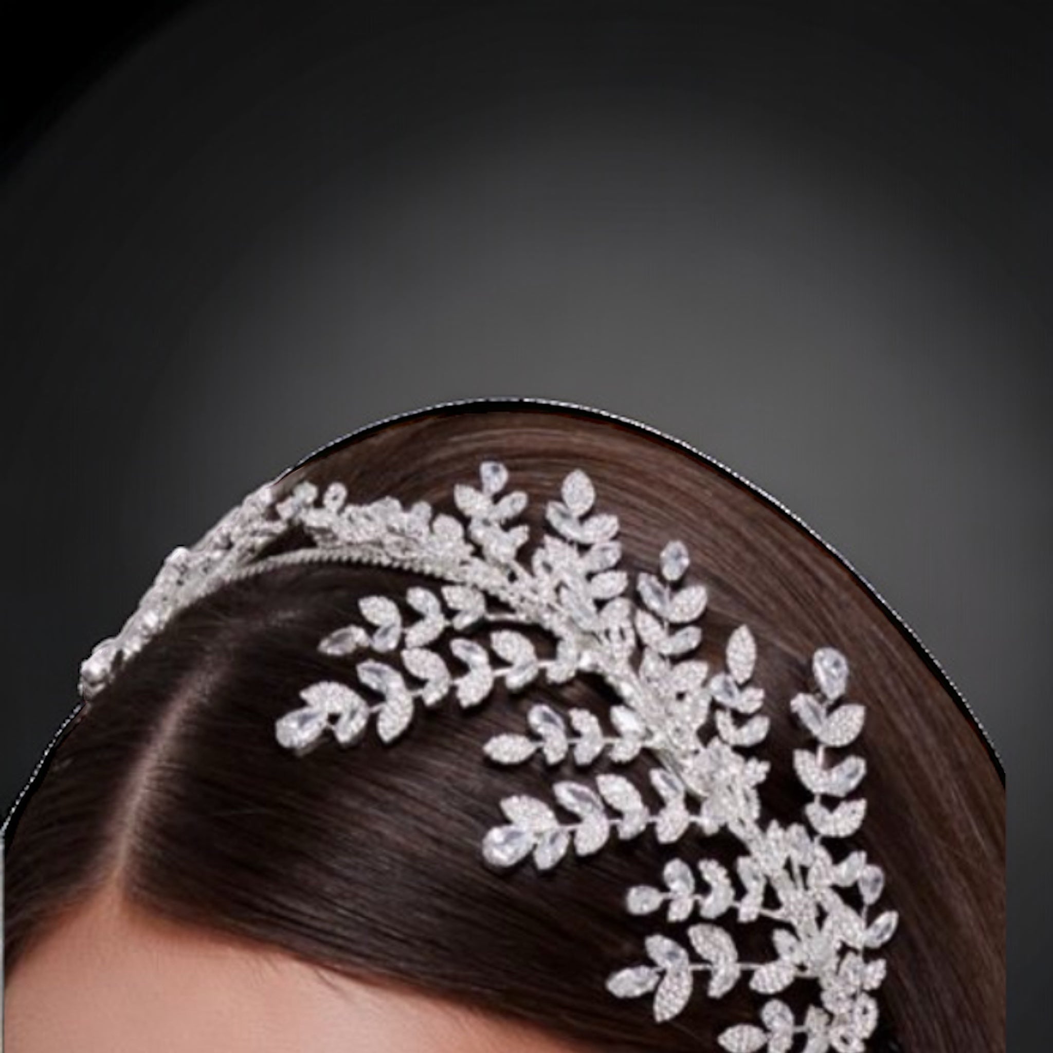 Safed Bridal headpiece