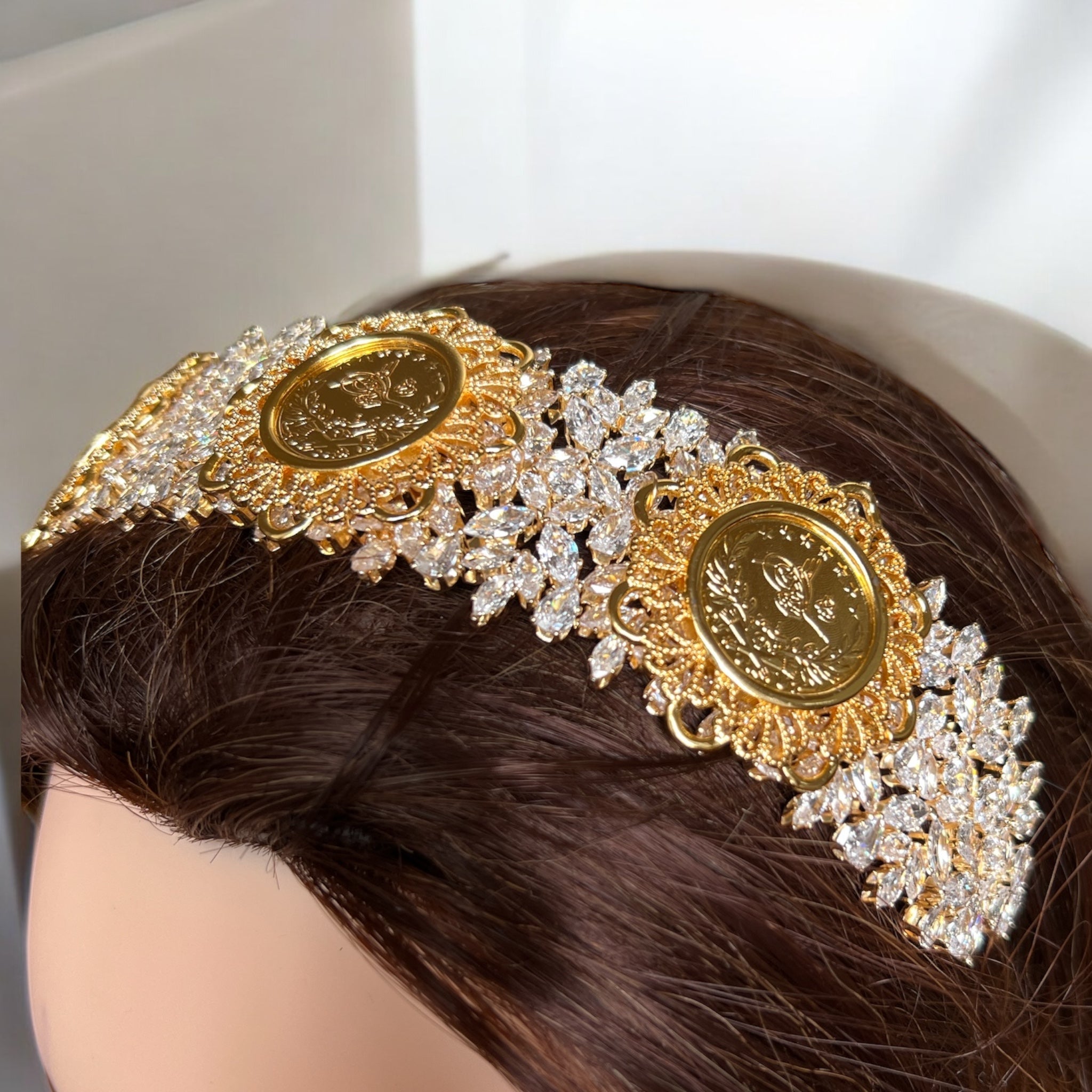 Palestine three coins headband