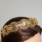 Yibna Gold Coin headband