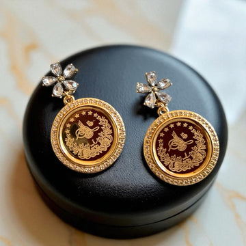 Buleida flower coin earrings