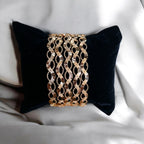 Al Nablus 21k pleated gold 5 bangles bracelet