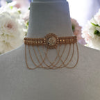 Ramallah choker gold pleated